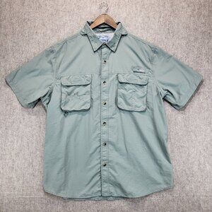 Worldwide Sportsman Fishing Shirt Mens 2XL Green Vented Fly Fishing Outdoors